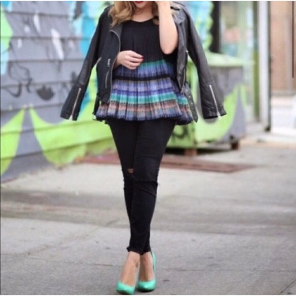 Anthropologie Deletta pleated top